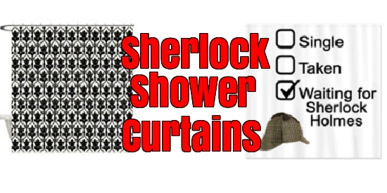 sherlock holmes shower curtains