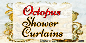 Fabric Octopus Shower Curtain