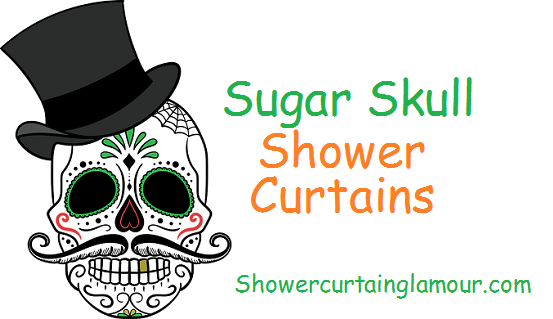 Best Sugar Skull Shower Curtain