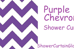 purple chevron shower curtains