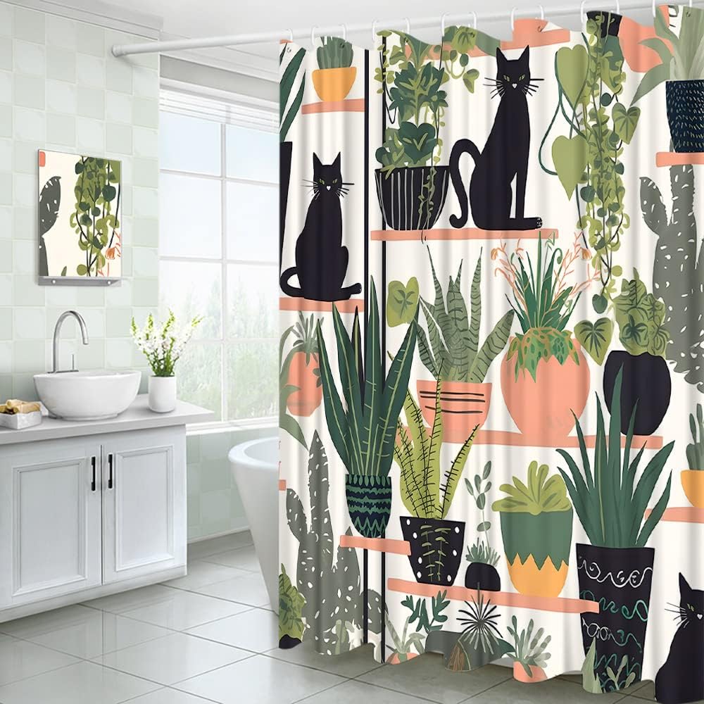 Plants And Cat Shower Curtain Review